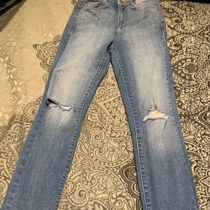 garage high rise skinny jeans